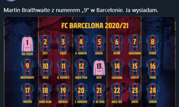 Nowy NUMER 9 w FC Barcelonie! :D